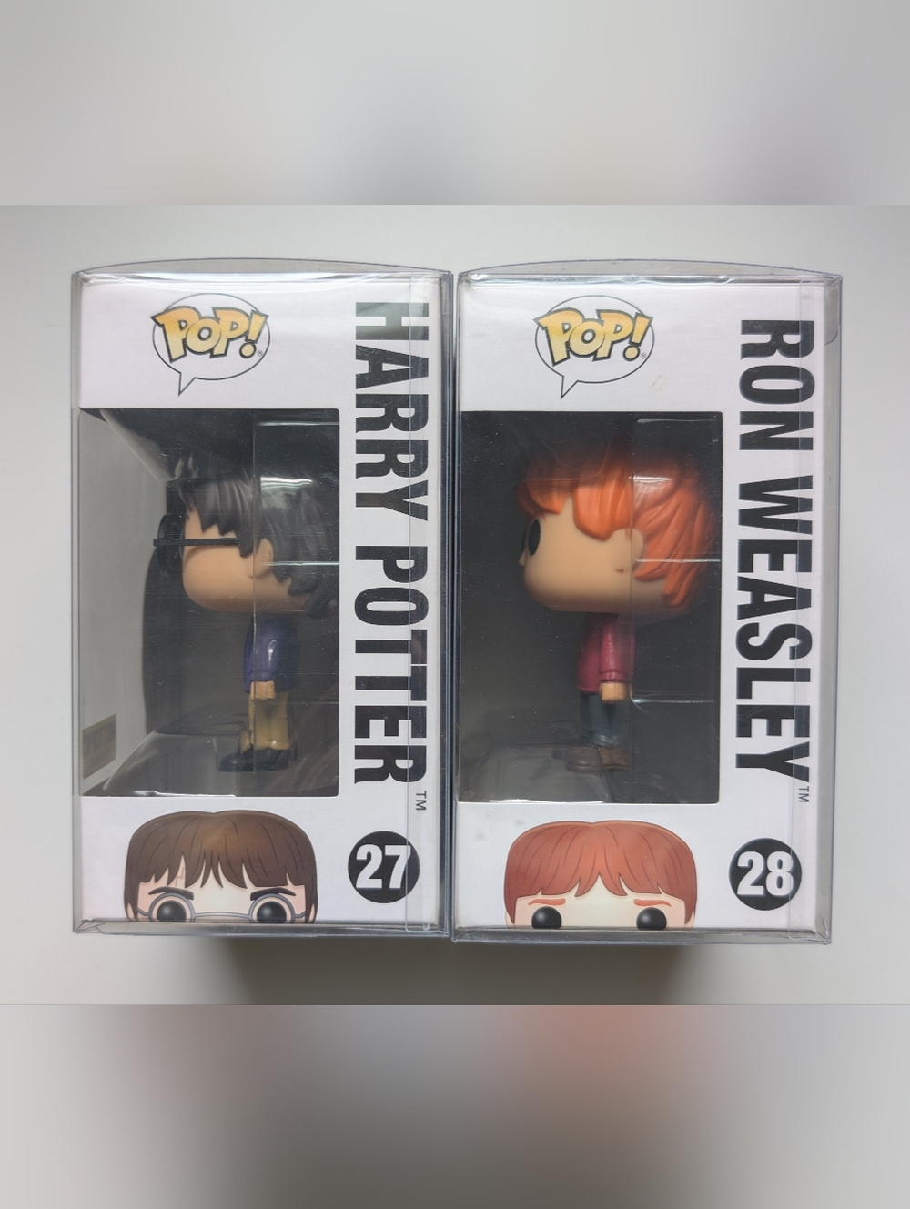 Funko Pop! Harry Potter #27 & Ron Weasley #28 Duo Vinyl Figures - Picture 3 of 6